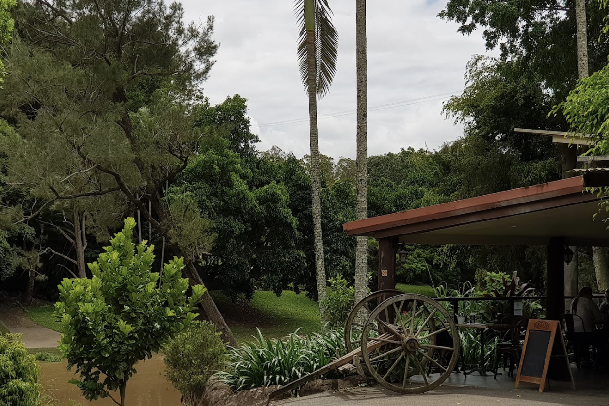 Riverside cafe at Historic Rivermill